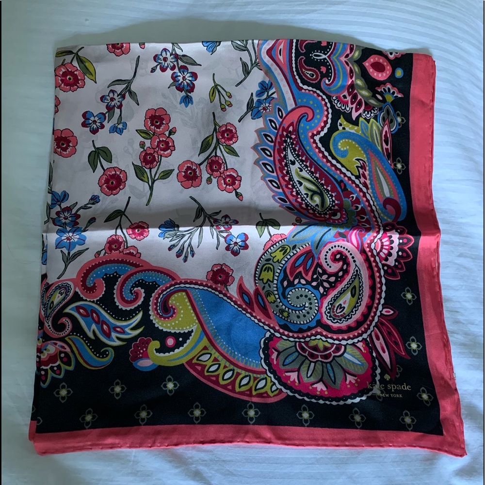 Kate Spade 100% Silk Scarf